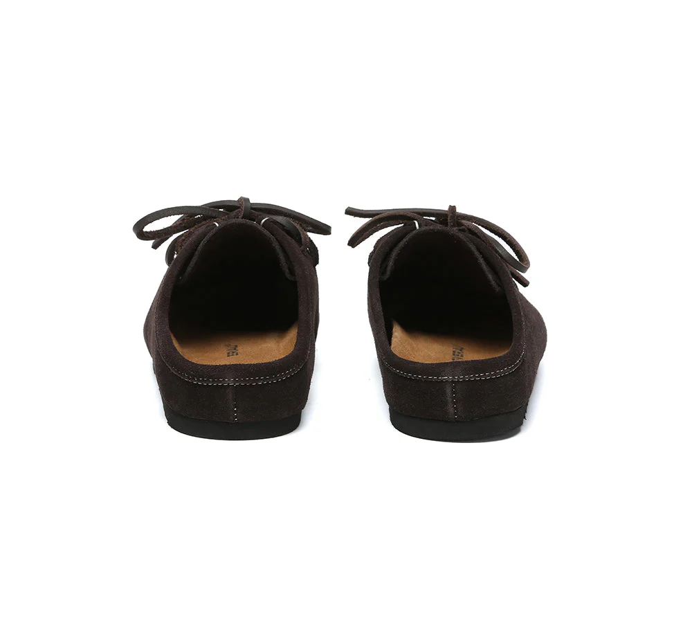 EVERAU® Unisex Suede Lace Up Slip On Casual Mules Yancy - Image 20