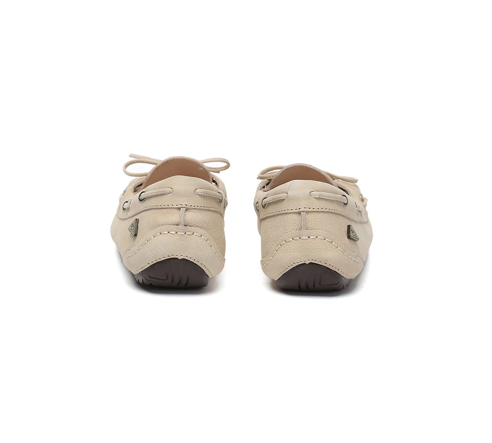 EVERAU® Women Leather Bow Casual Loafers Summer Moccasins Monty - Image 20