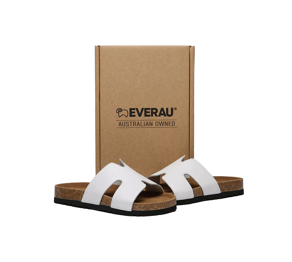 EVERAU® Women Slides Leather Flat Heidy - Image 17