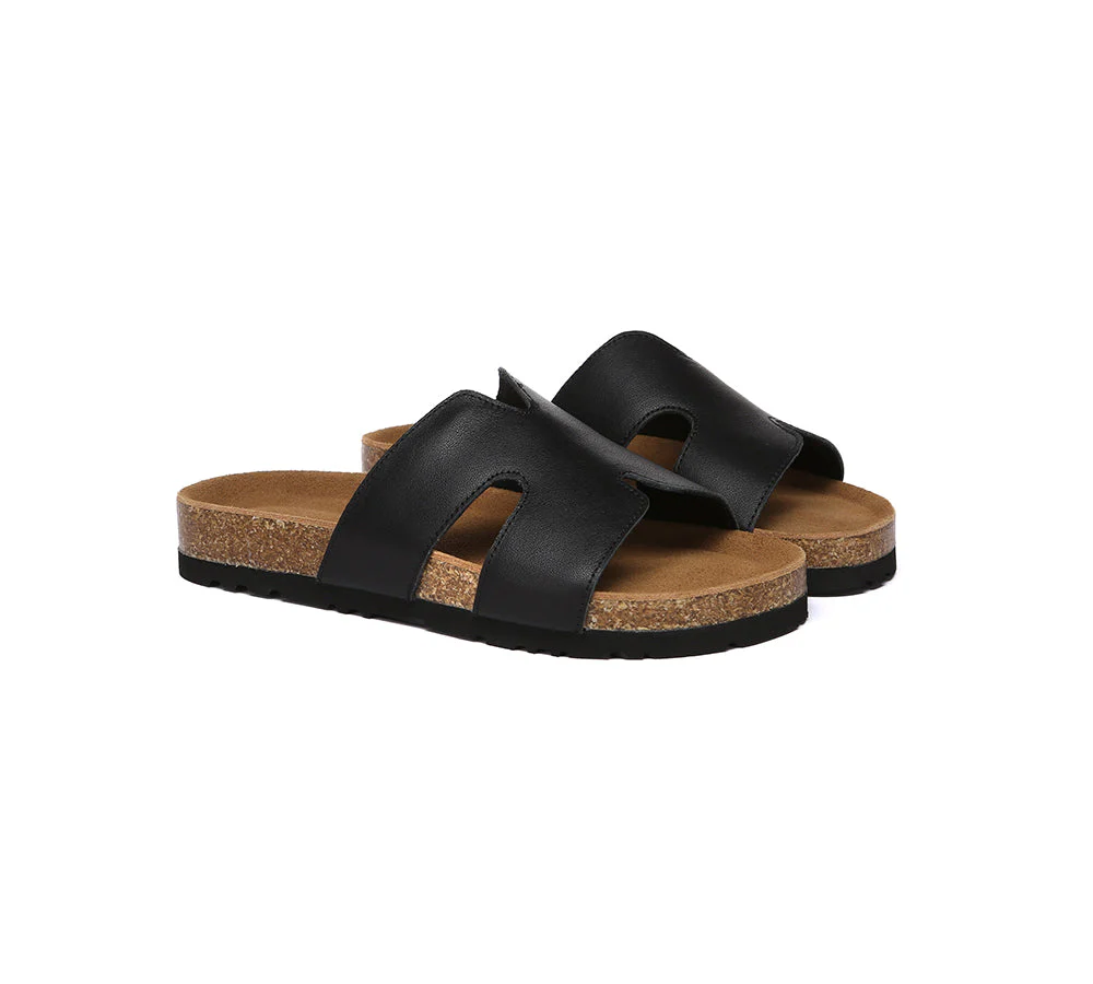 EVERAU® Women Slides Leather Flat Heidy - Image 9