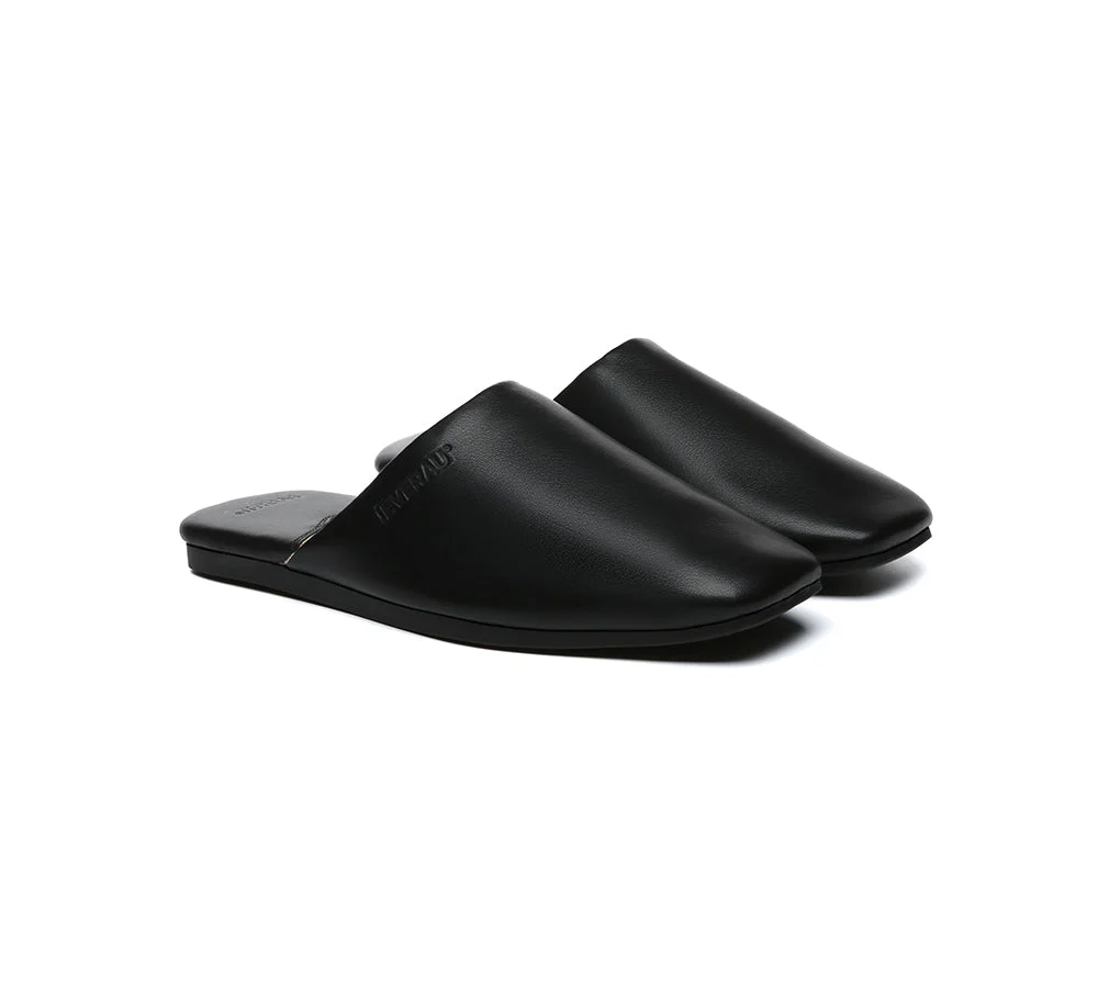 EVERAU® Women Slides Leather Flat Wafaa - Image 9