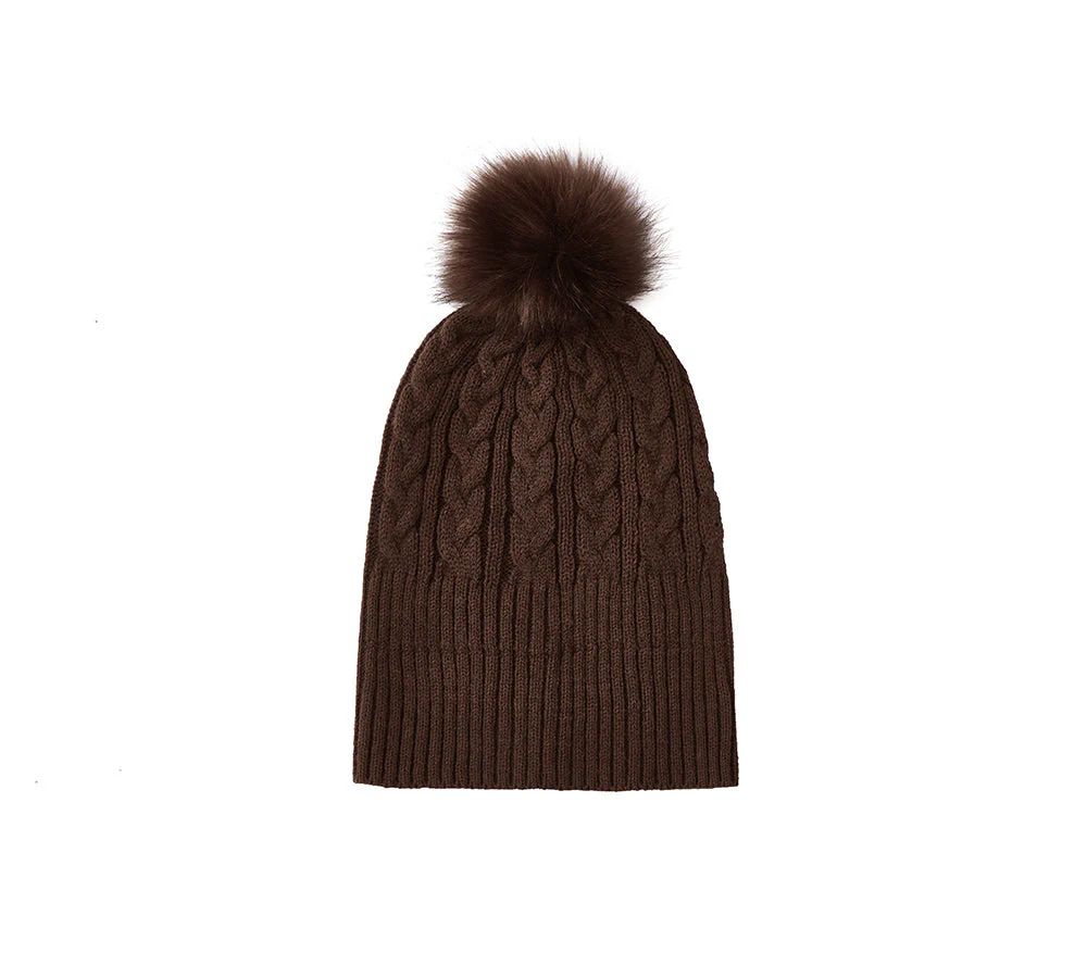 EVERAU® Wool Blend Pom Pom Beanie Conira Hat - Image 12