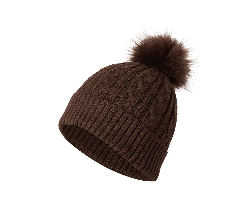 EVERAU® Wool Blend Pom Pom Beanie Conira Hat - Image 13