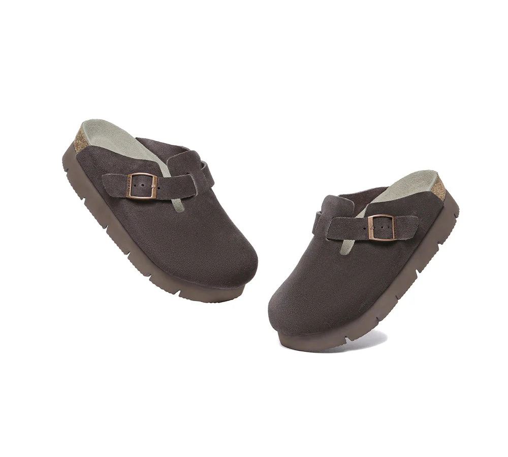 EVERAU® Adjustable Buckled Straps Slip-on Platform Sandal Slides Brooklyn - Image 23