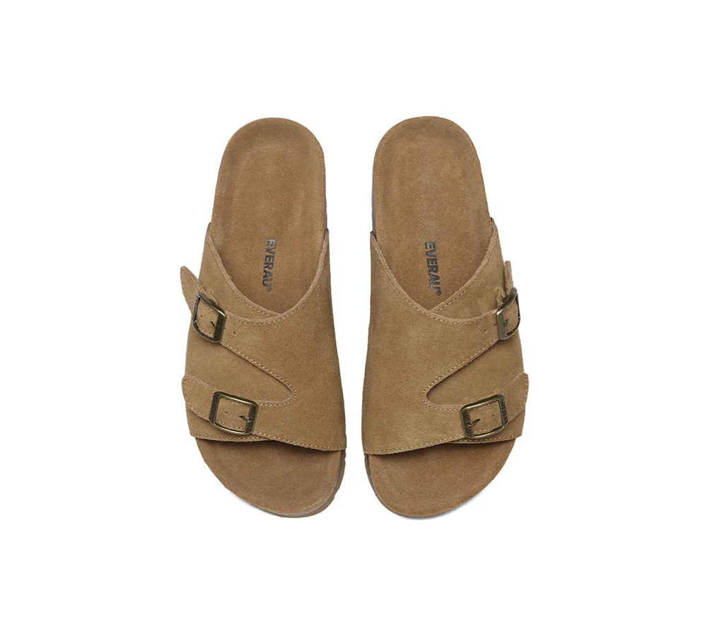 EVERAU® Adjustable Strap Embossed Slip-on Summer Sandal Slides Alexis - Image 6