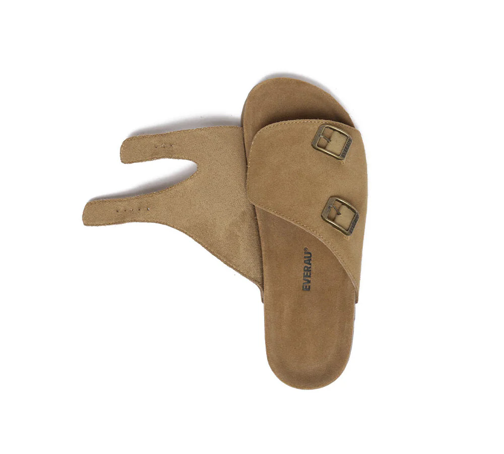 EVERAU® Adjustable Strap Embossed Slip-on Summer Sandal Slides Alexis - Image 7