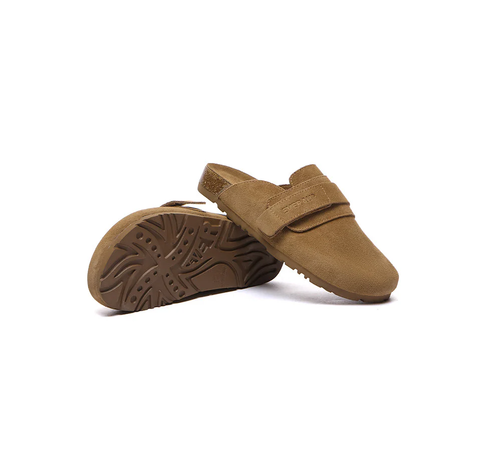 EVERAU® Double Adjustable Strap Embossed Slip-on Summer Flat Clog Slides Skyler - Image 4