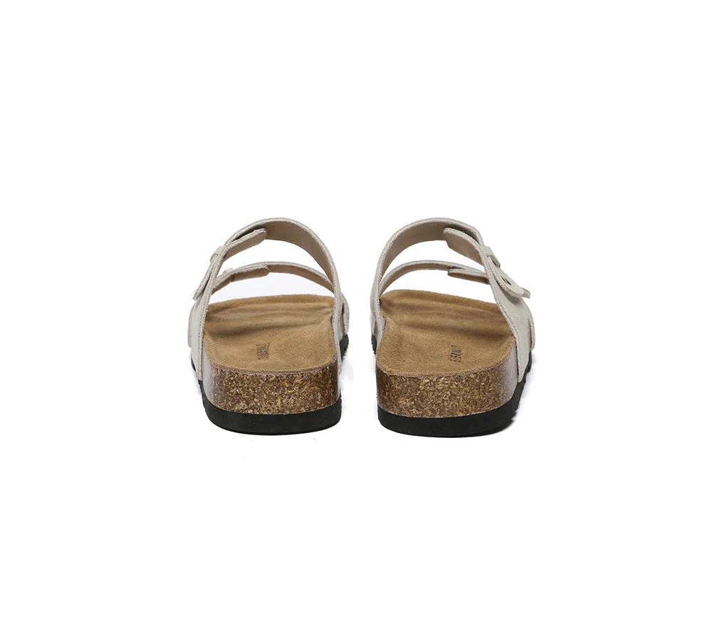 EVERAU® Double Straps Embossed Slip-on Summer Sandal Slides Aurelia - Image 14