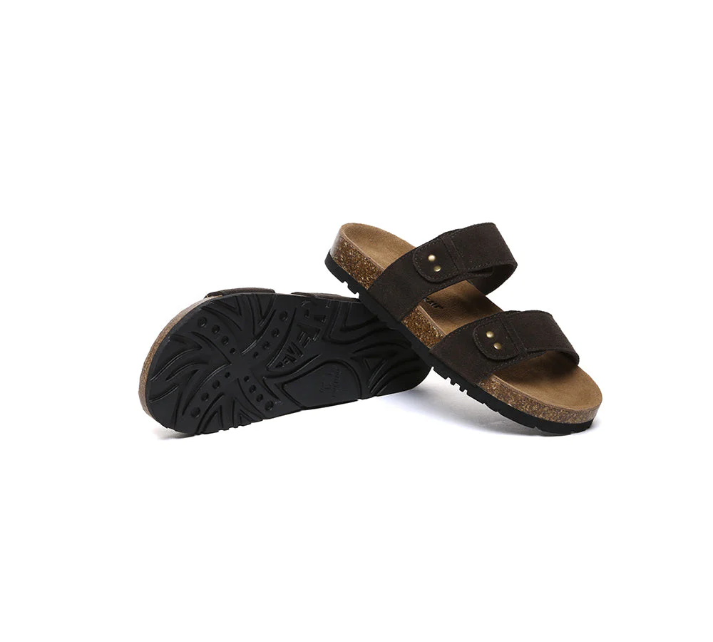 EVERAU® Double Straps Embossed Slip-on Summer Sandal Slides Aurelia - Image 16
