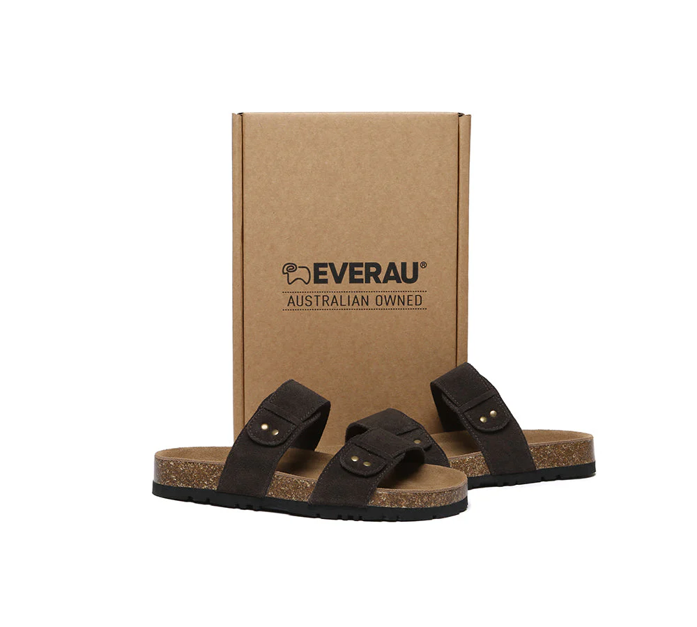 EVERAU® Double Straps Embossed Slip-on Summer Sandal Slides Aurelia - Image 17
