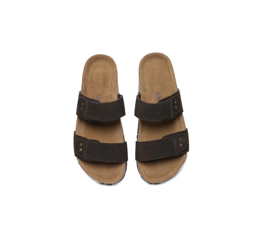 EVERAU® Double Straps Embossed Slip-on Summer Sandal Slides Aurelia - Image 19