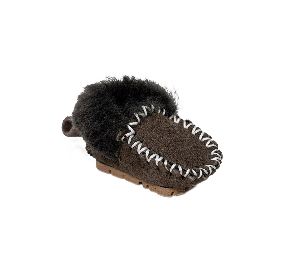 EVERAU® UGG Slippers Sheepskin Wool Popo Moccasin Keyrings - Image 4