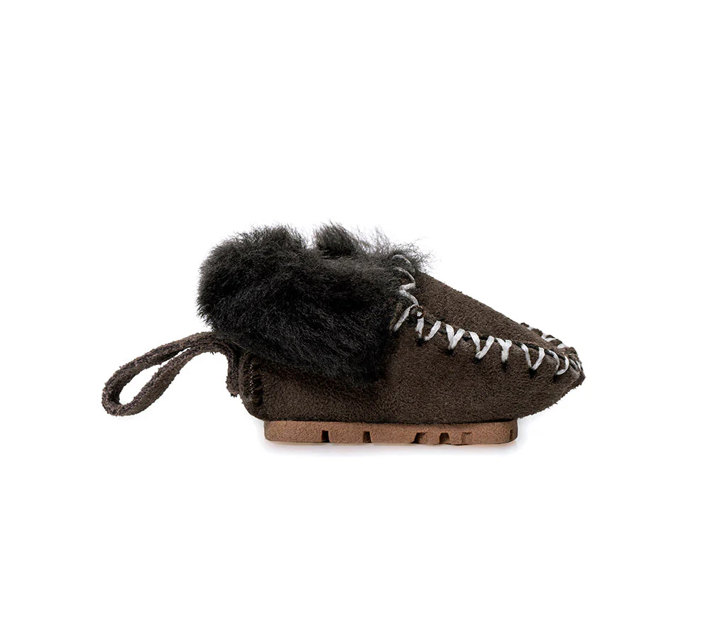 EVERAU® UGG Slippers Sheepskin Wool Popo Moccasin Keyrings - Image 5
