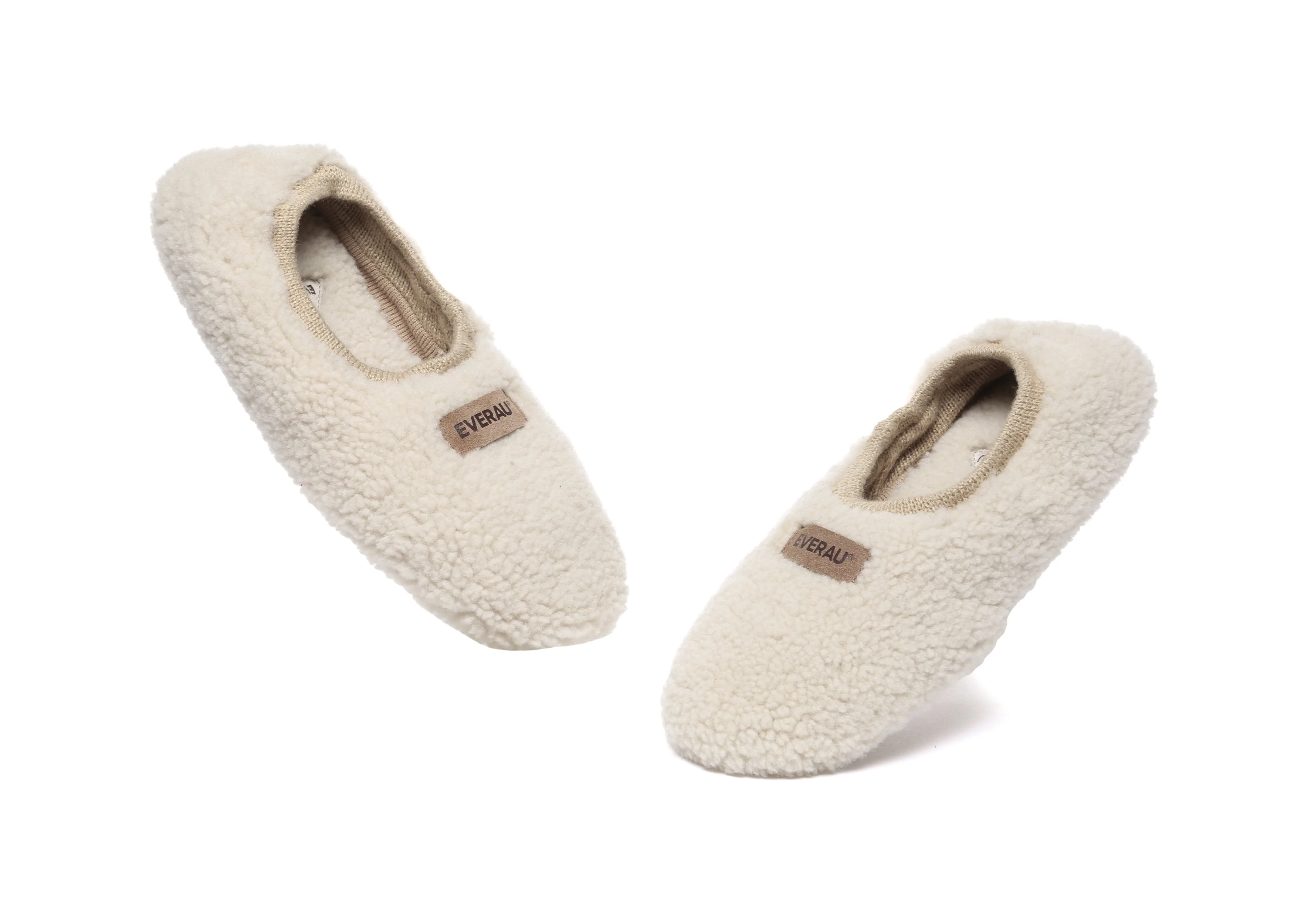 EVERAU® UGG Slippers Women Curly Sheepskin Wool Elastic Lucina - Image 5
