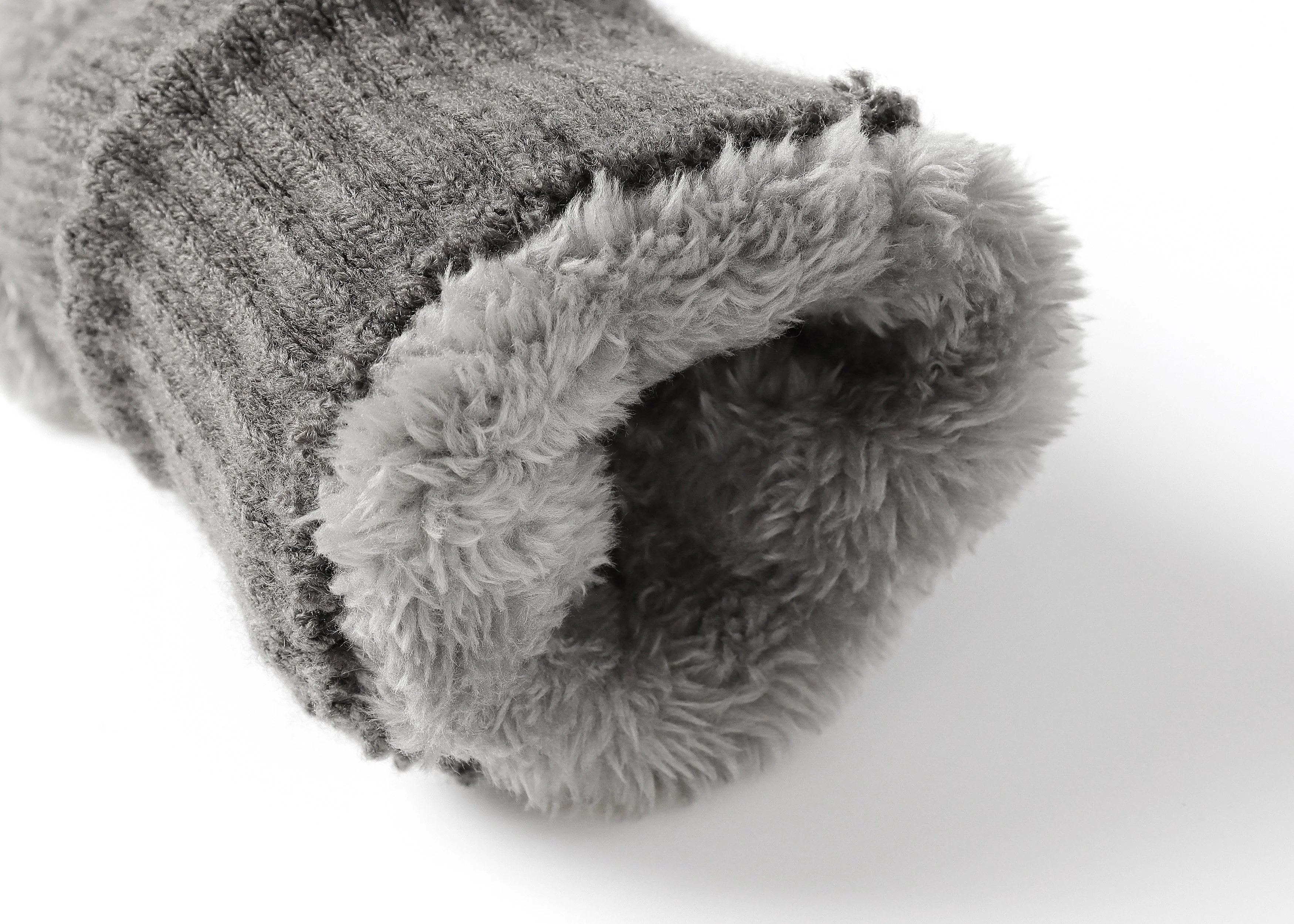 Fingerless Double-layer Ultra Plush Knit Gloves - Image 24