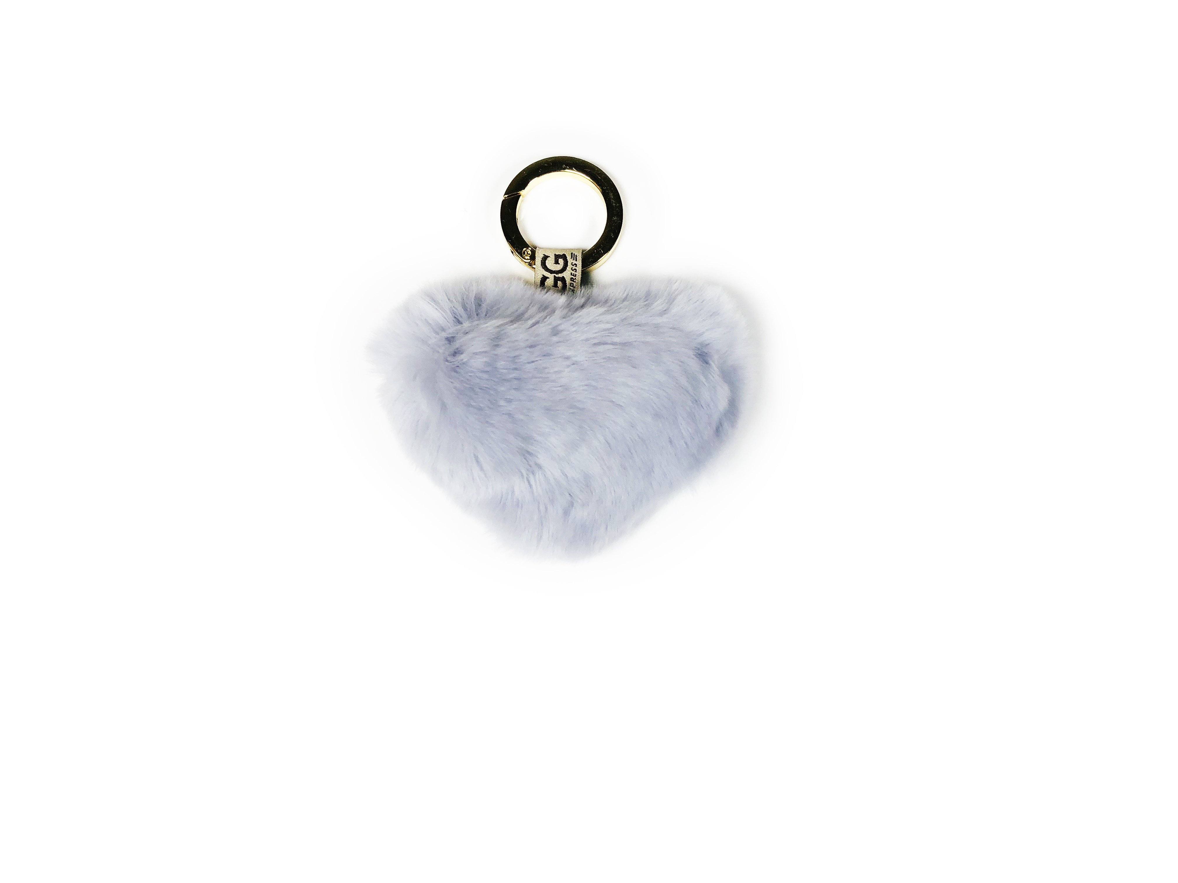 Fluffy Candy Heart Keyring - Image 6