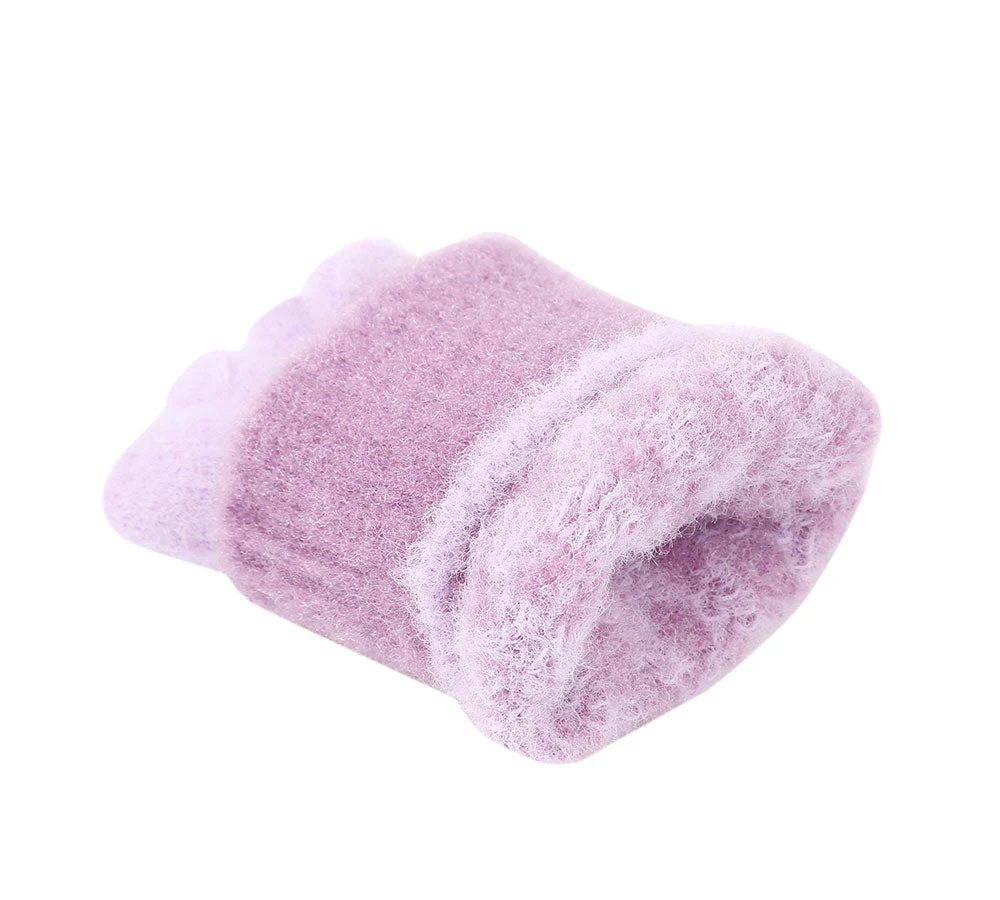 Kids Knit Fingerless Ultra Plush Knit Gloves - Image 14