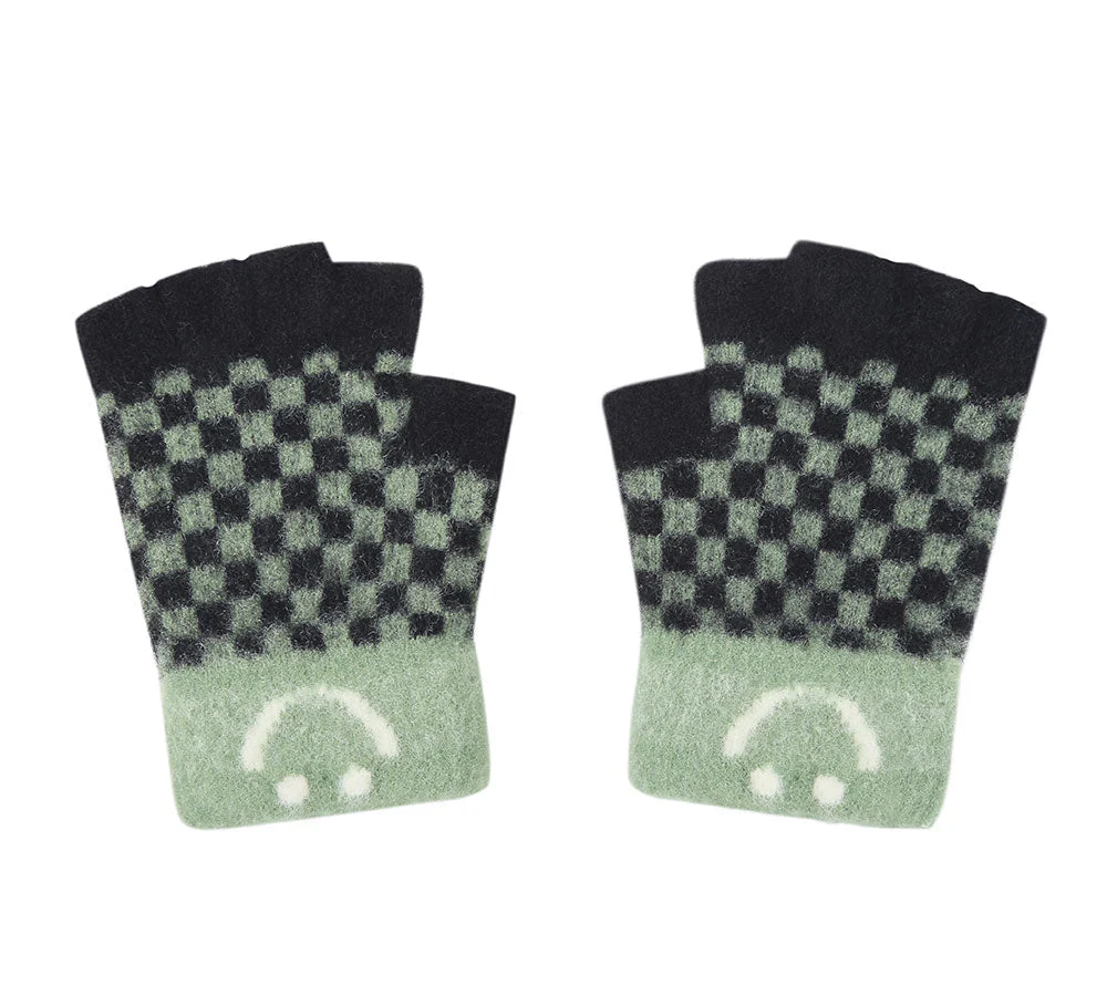 Kids Knit Fingerless Ultra Plush Knit Gloves - Image 21