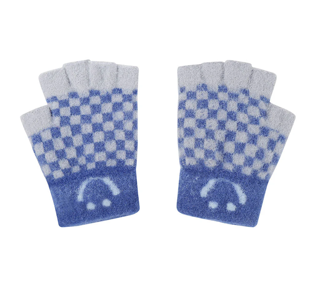 Kids Knit Fingerless Ultra Plush Knit Gloves - Image 4