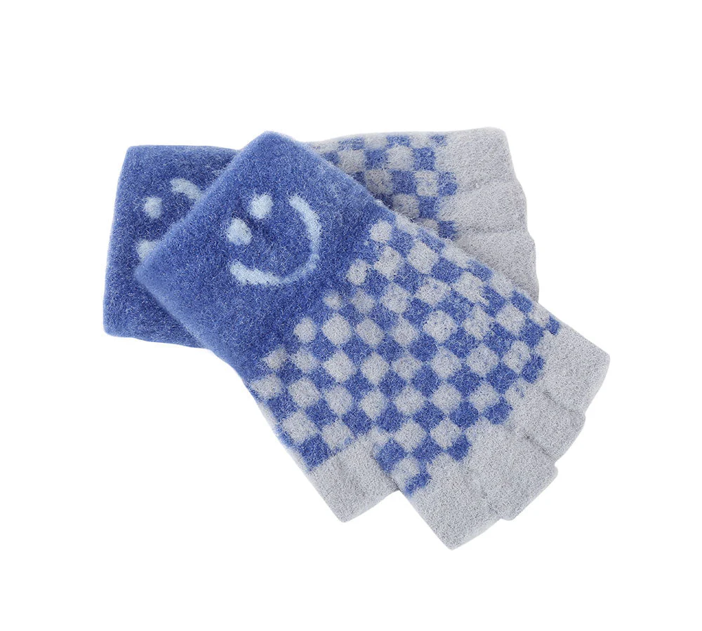 Kids Knit Fingerless Ultra Plush Knit Gloves - Image 6
