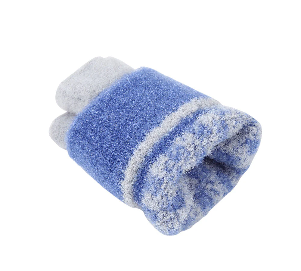Kids Knit Fingerless Ultra Plush Knit Gloves - Image 8