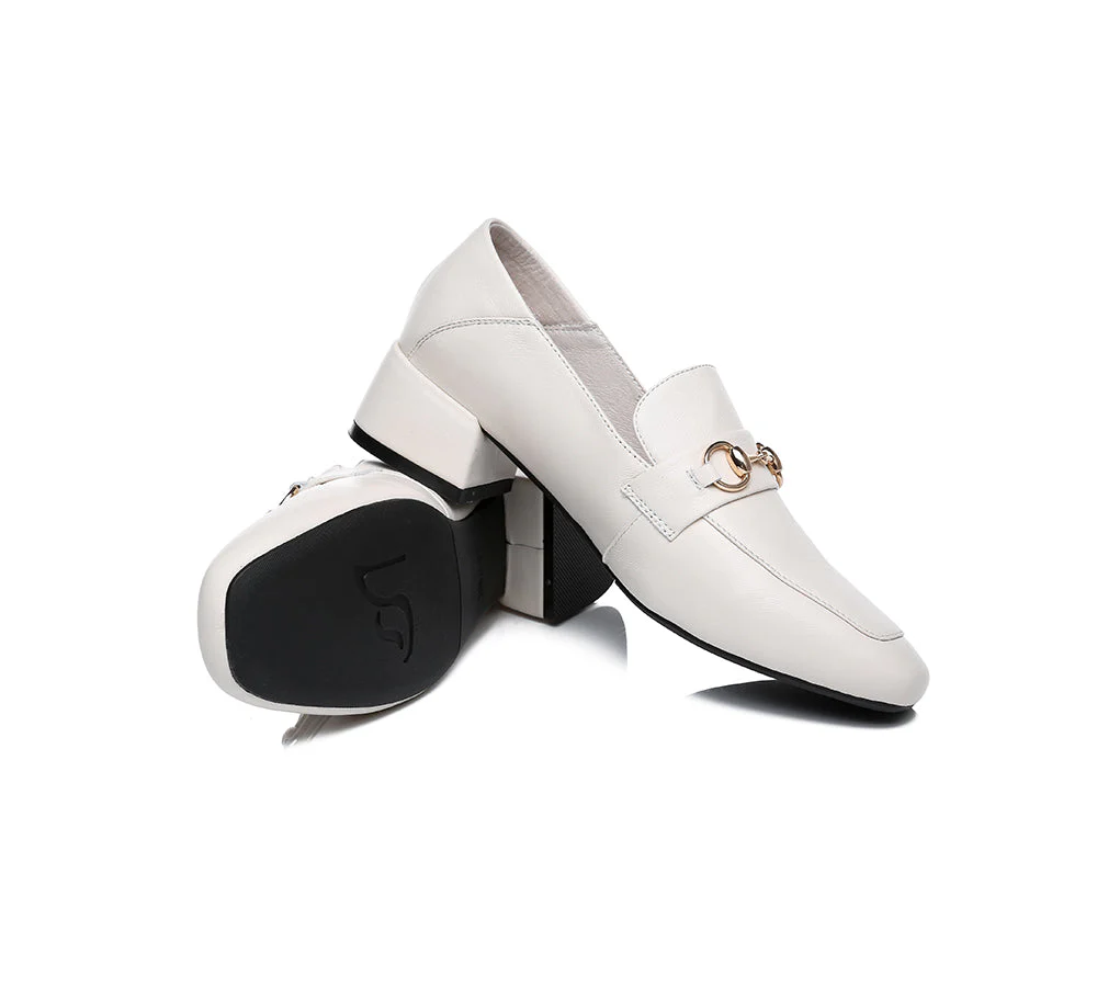 TARRAMARRA® Women Leather Buckle Low Block Heel Loafers Mia - Image 10