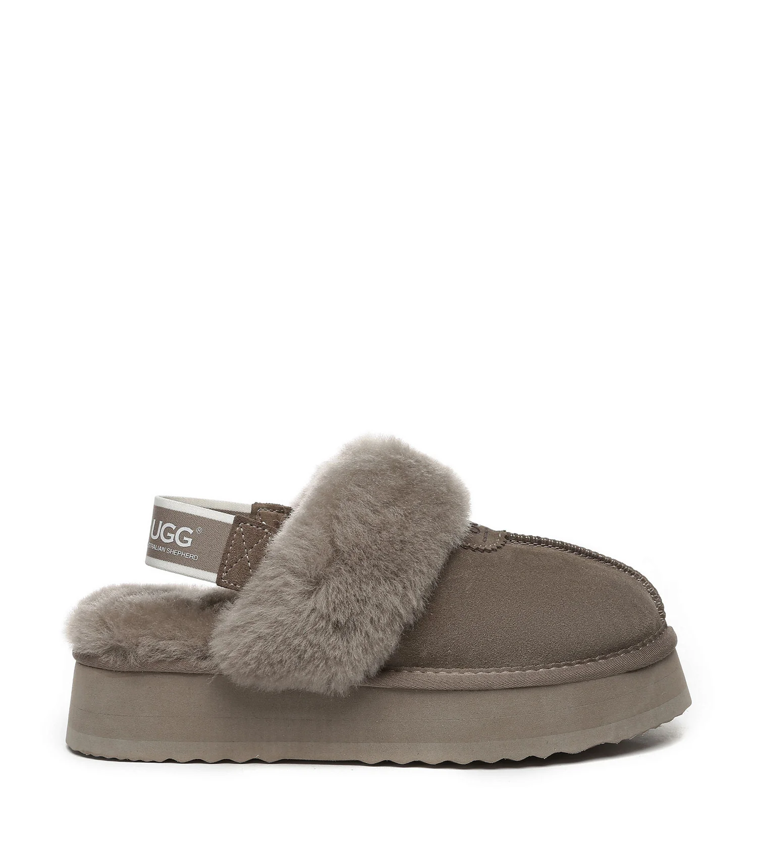 Removable Strap Slingback UGG Slipper Women Waffle Platform - Image 45