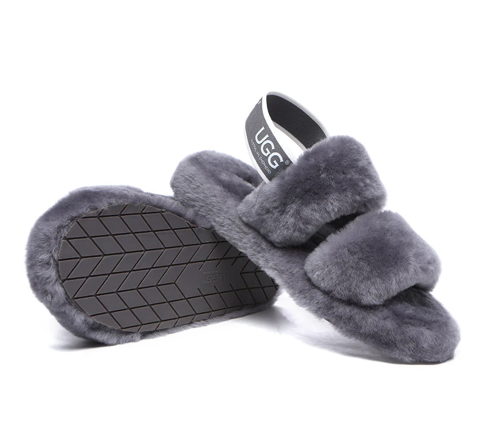 Slingback Fluffy Slides Women Lonnie - Image 9
