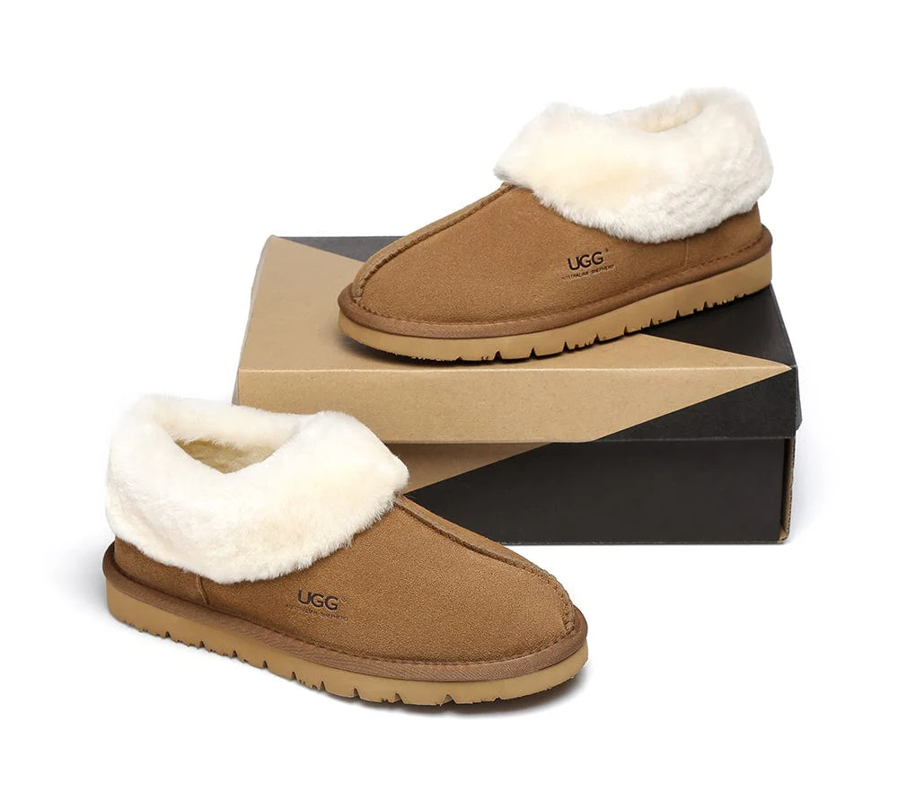 AUSTRALIAN SHEPHERD® UGG Slippers Sheepskin Wool Ankle Homey - Image 5