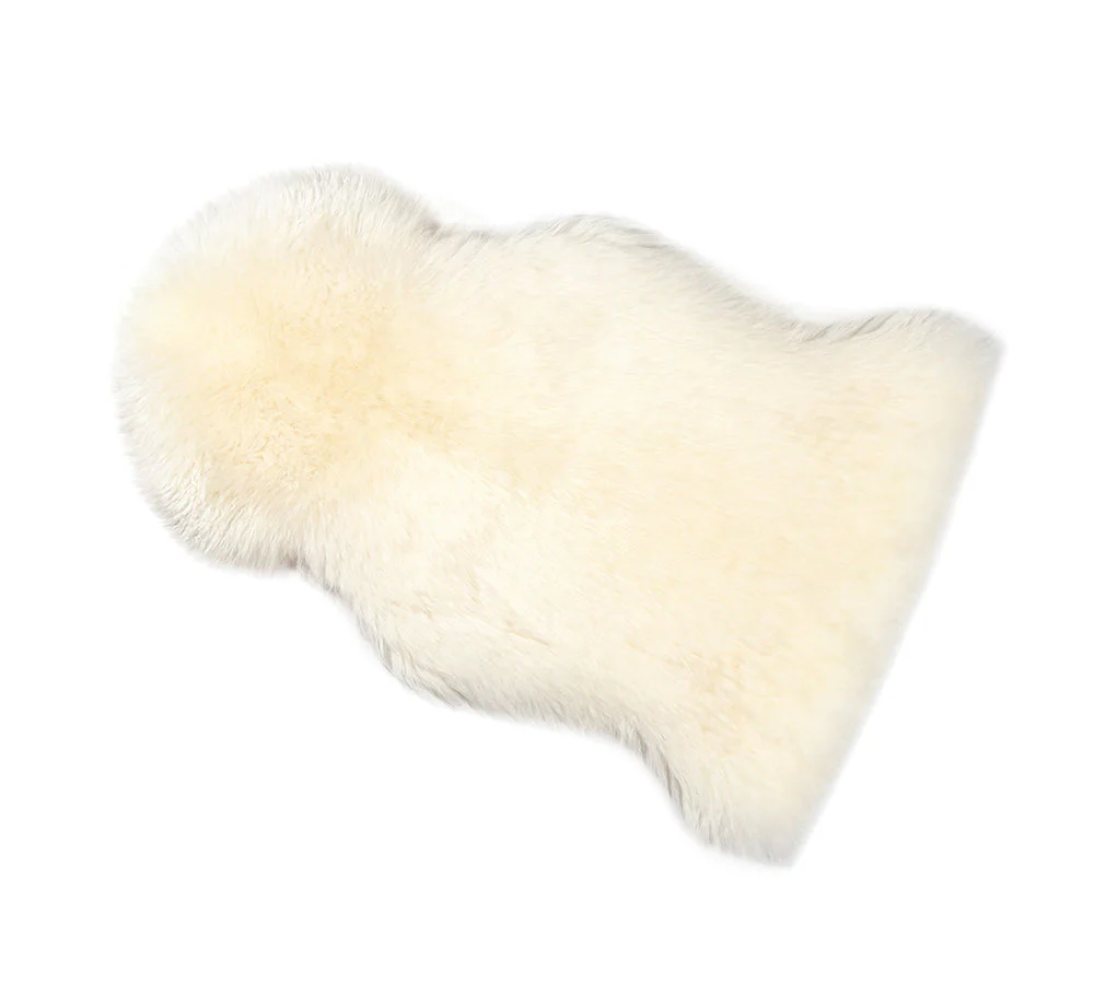 Premium Australian Sheepskin Single Long Wool Rug 85cm - Image 2