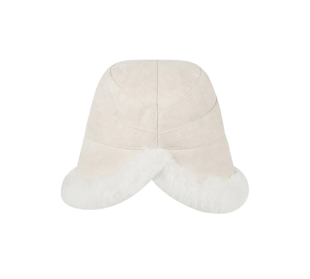 TARRAMARRA® Suede Fluffy Warm Bucket Hat - Image 15