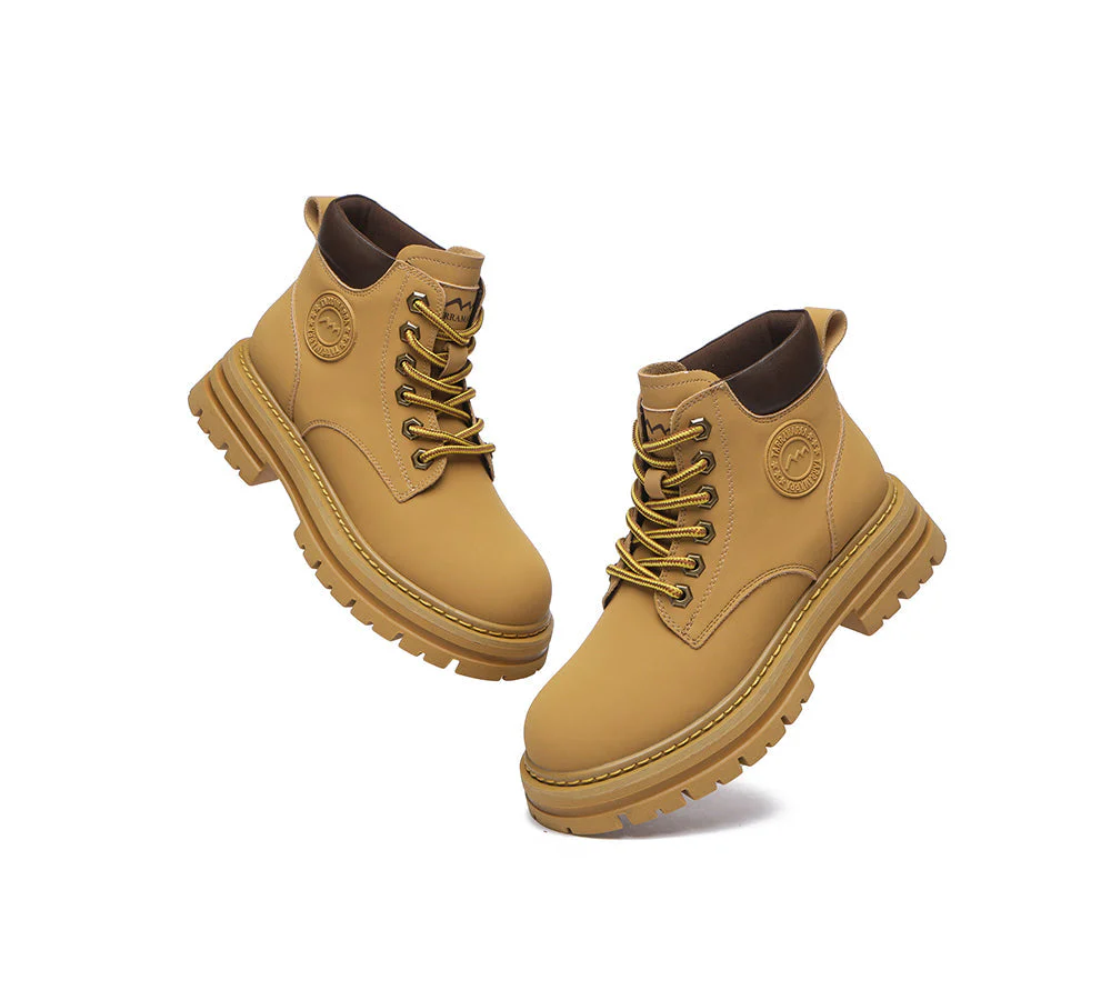 TARRAMARRA® Women Leather Lace Up Chunky Boots Stephanie - Image 21