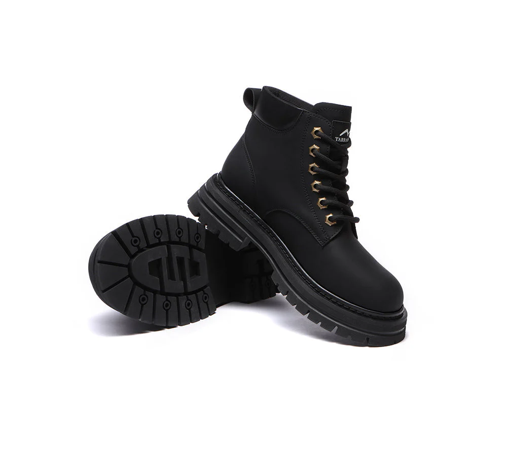 TARRAMARRA® Women Leather Lace Up Chunky Boots Stephanie - Image 35