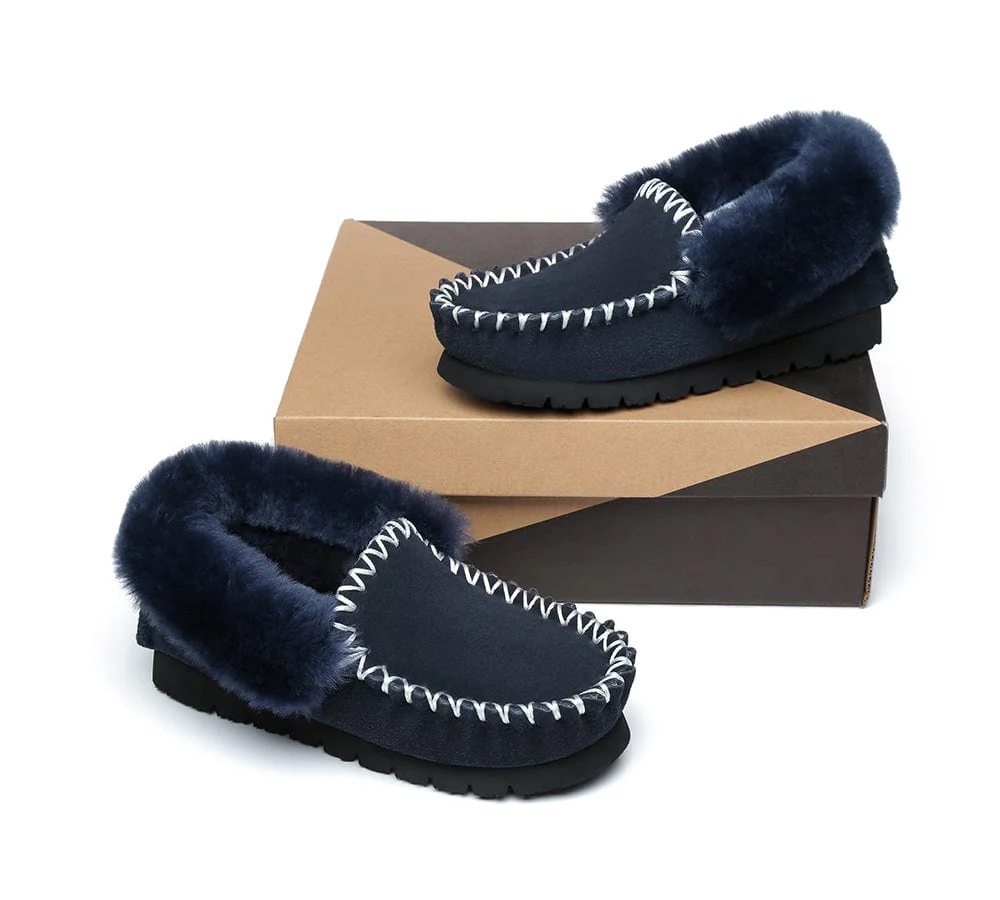 UGG Ankle Slippers Unisex Popo Moccasins - Image 35