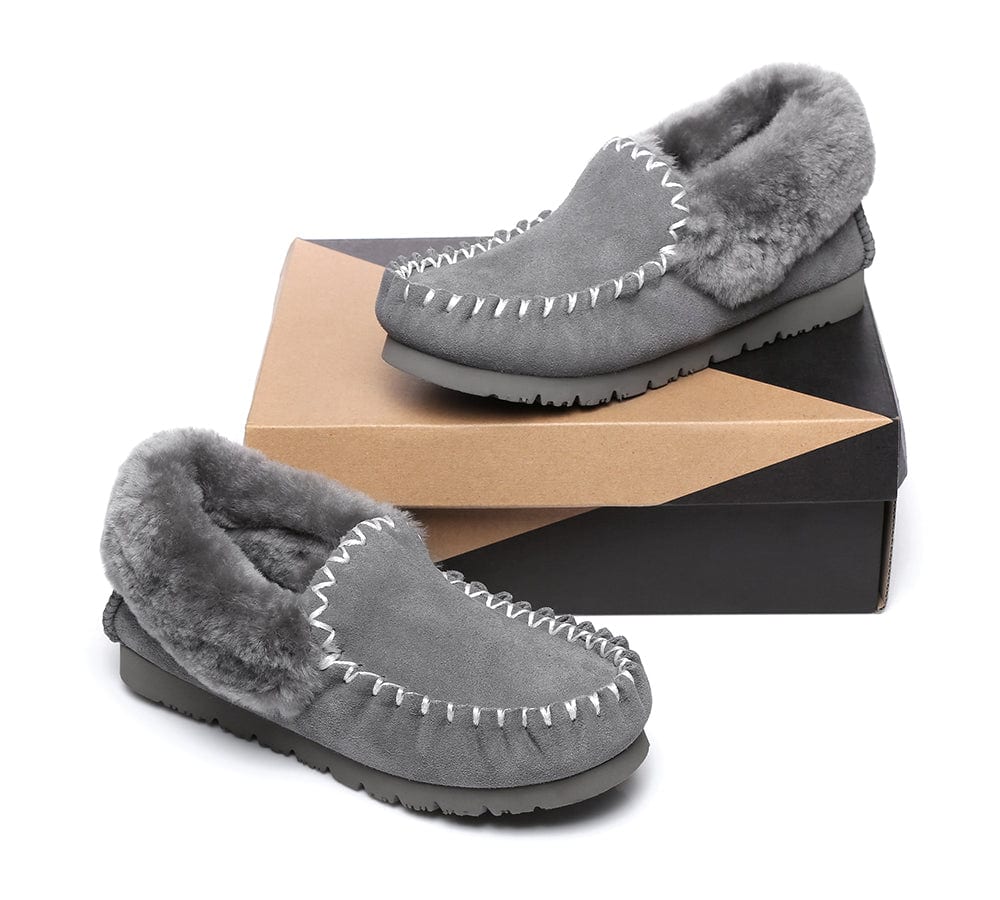 UGG Ankle Slippers Unisex Popo Moccasins - Image 41