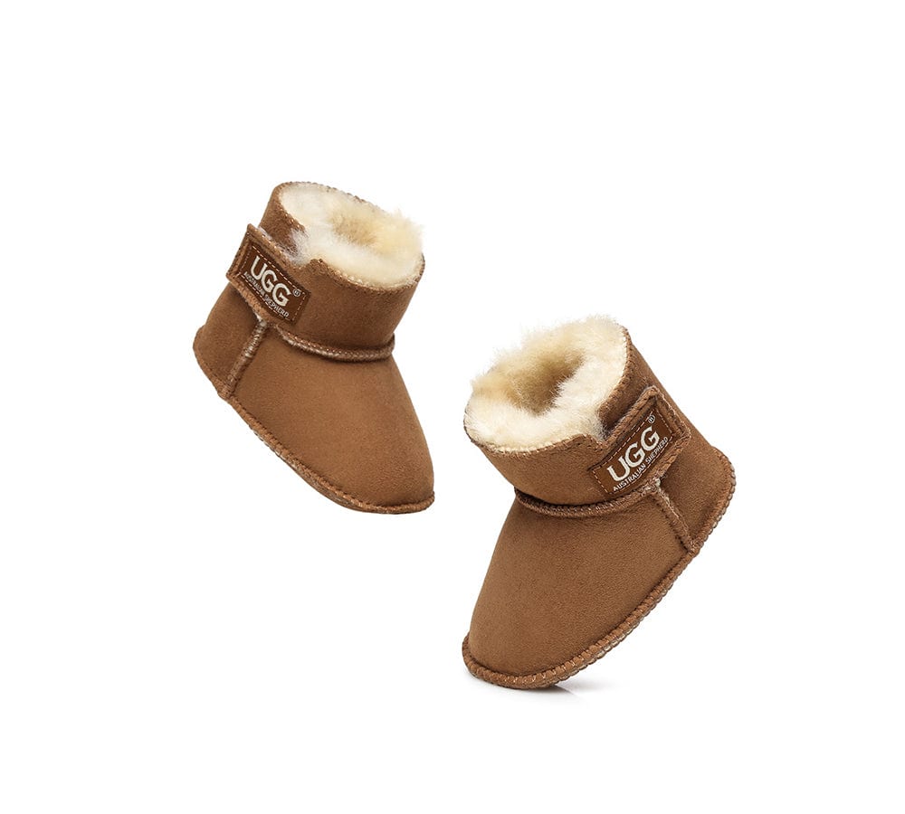 UGG Erin Australian Sheepskin Baby Booties Cradle - Image 4