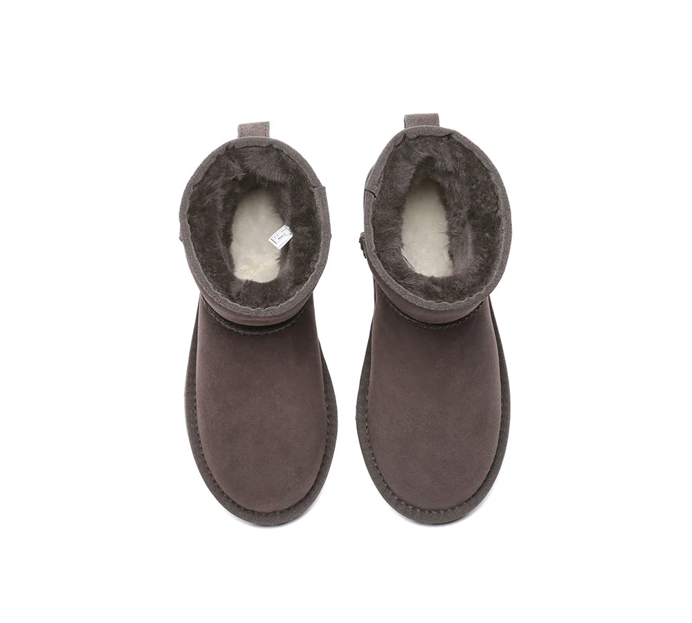 UGG EVERAU® UGG Boots Double Faced Sheepskin Wool Ankle Mini Classic - Image 12
