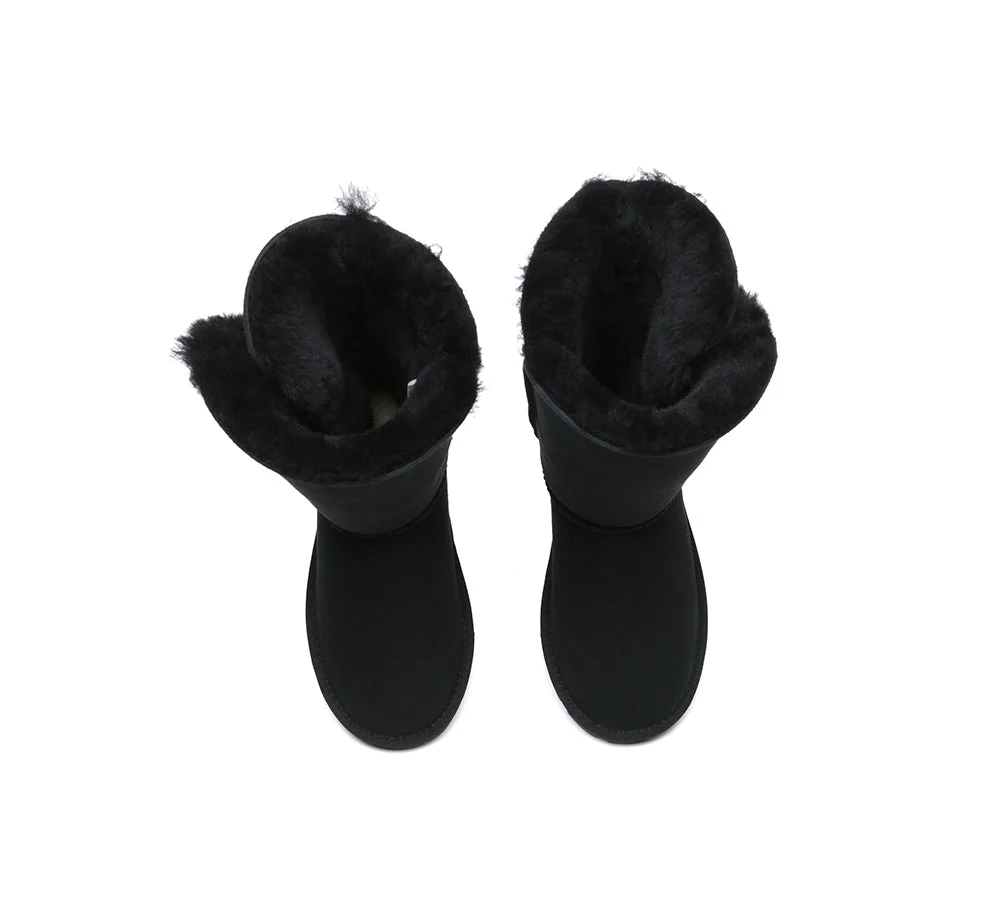 UGG EVERAU® UGG Boots Double Faced Sheepskin Wool Tall Button - Image 12