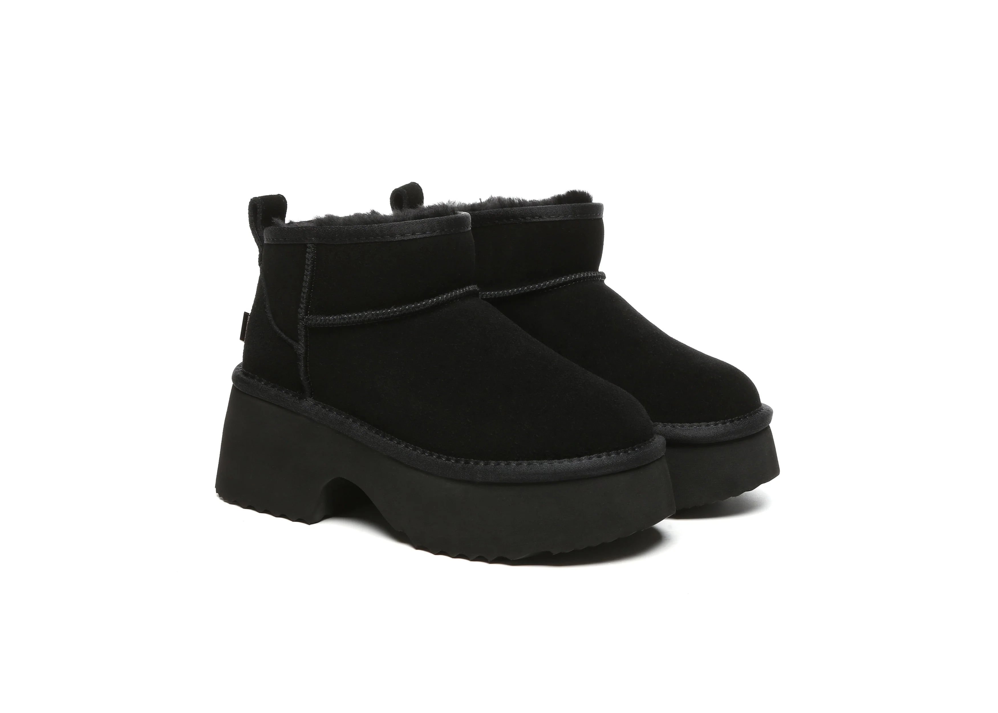 UGG EVERAU® UGG Boots Sheepskin Wool Ankle Chunky Platform Ariel - Image 15