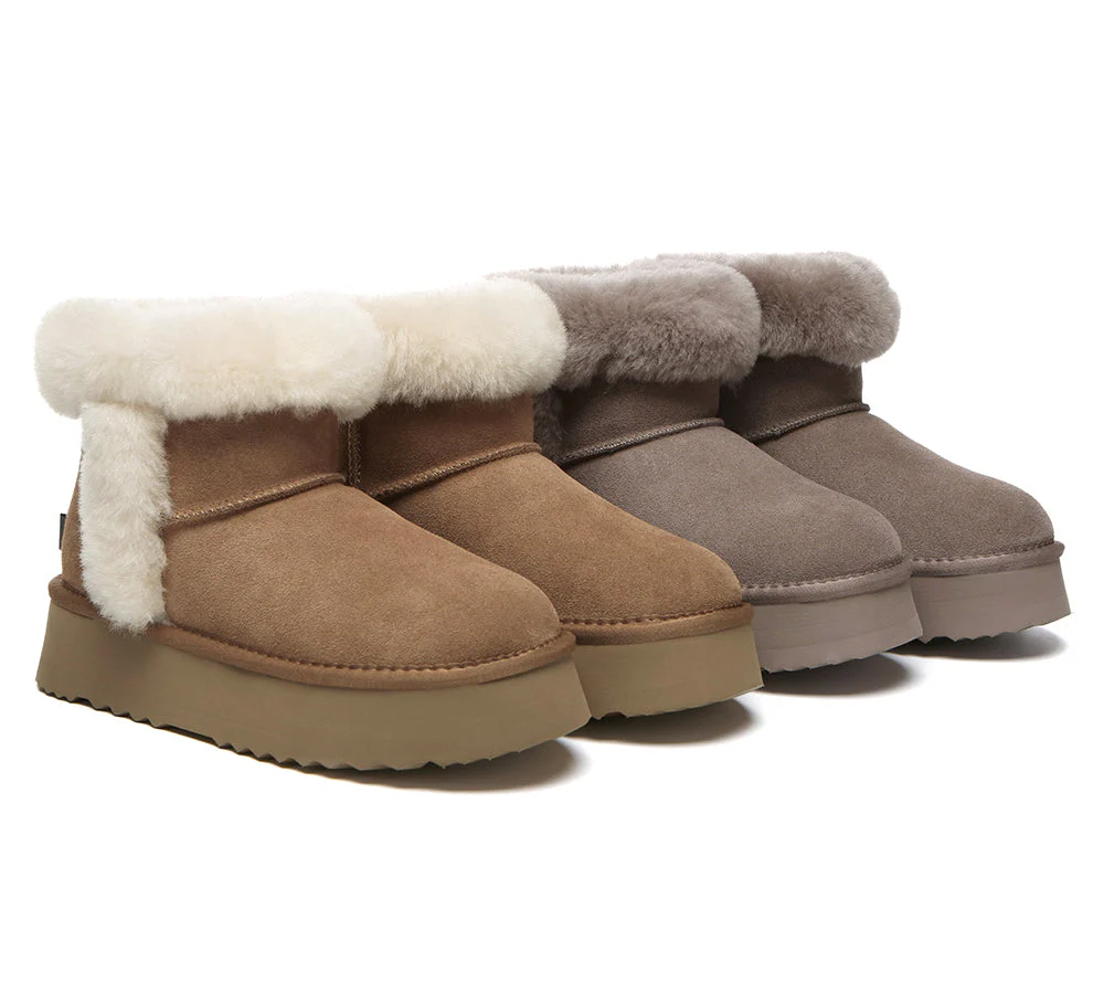 UGG EVERAU® UGG Boots Women Shearling Lined Mini Platform Kazzi