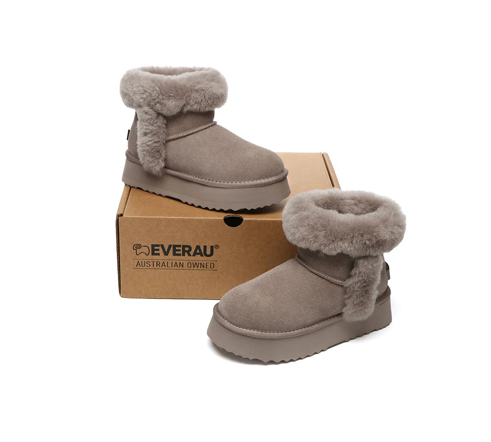 UGG EVERAU® UGG Boots Women Shearling Lined Mini Platform Kazzi - Image 11