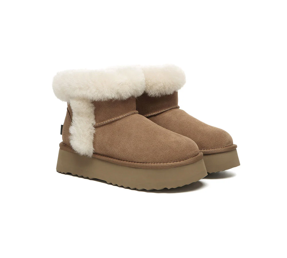 UGG EVERAU® UGG Boots Women Shearling Lined Mini Platform Kazzi - Image 3