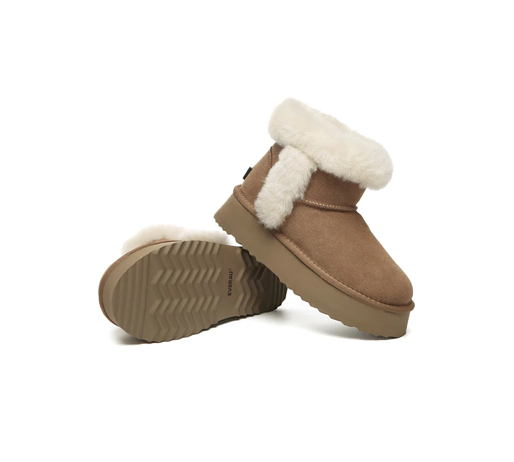 UGG EVERAU® UGG Boots Women Shearling Lined Mini Platform Kazzi - Image 4