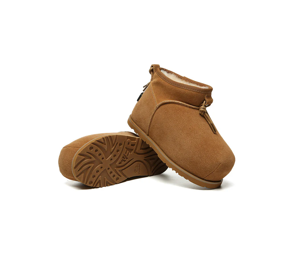 UGG EVERAU® UGG Boots Women Sheepskin Wool Mini Ankle Euro Loaf Palmer - Image 3