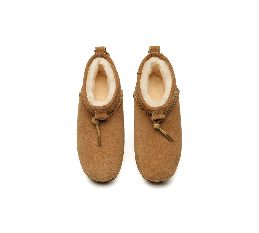 UGG EVERAU® UGG Boots Women Sheepskin Wool Mini Ankle Euro Loaf Palmer - Image 6