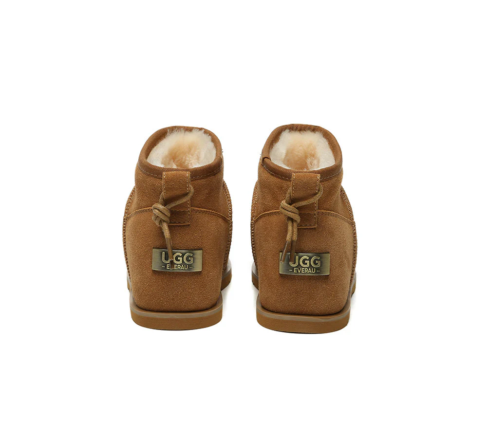 UGG EVERAU® UGG Boots Women Sheepskin Wool Mini Ankle Euro Loaf Palmer - Image 7