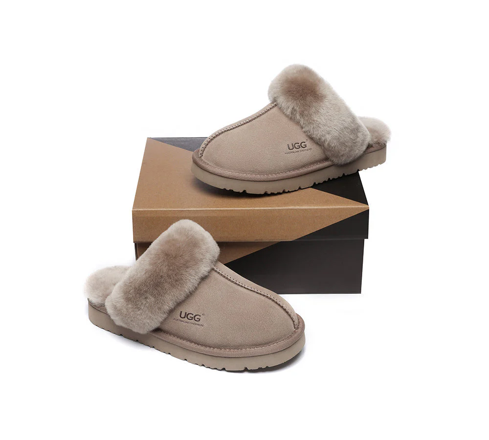 UGG Slippers Australia Premium Sheepskin Women Muffin Slipper Special - Image 11