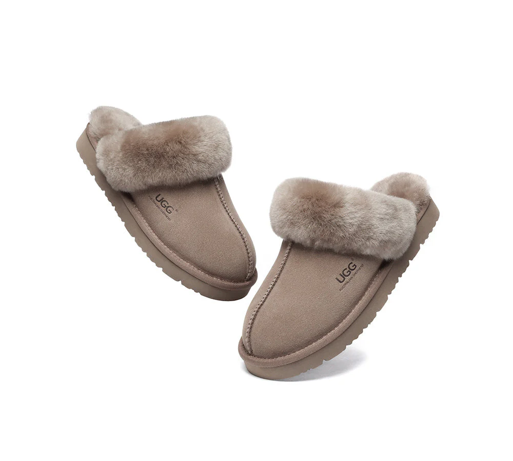 UGG Slippers Australia Premium Sheepskin Women Muffin Slipper Special - Image 12