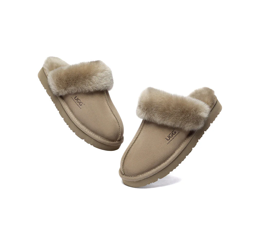 UGG Slippers Australia Premium Sheepskin Women Muffin Slipper Special - Image 24