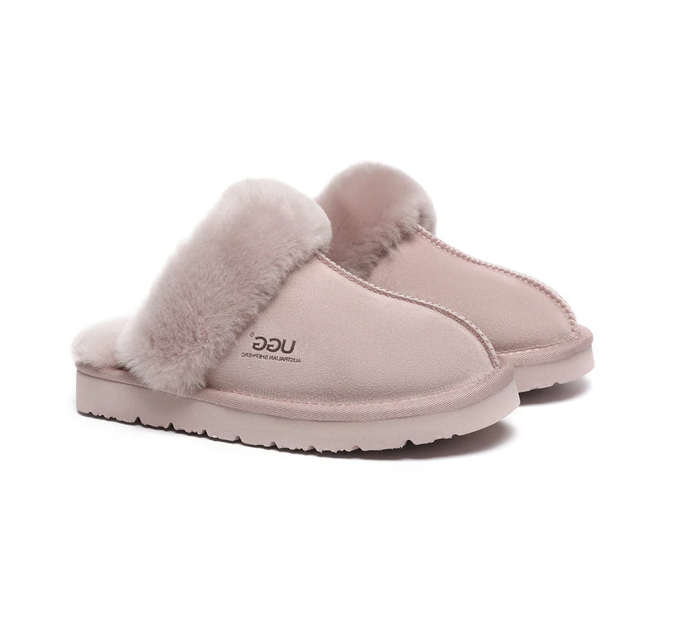 UGG Slippers Australia Premium Sheepskin Women Muffin Slipper Special - Image 3